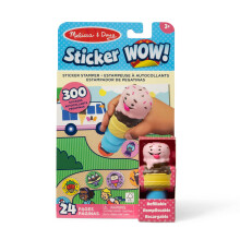 Melissa & Doug Sticker WOW Stamper & Activity Pad - Bunny | Book for Children, Travel Toys for Kids | Age 3+ - FSC Certified