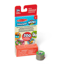 Melissa & Doug Sticker Wow! Mini Activity Pad and 200+ Refill Stickers for Sticker Stamper Arts and Crafts Fidget Toy Collectibles – Pets Stickers -