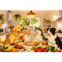1000 Pieces Jigsaw Puzzle for Adults -Pet Party Puzzle for Age 14+, Recycled Paper Jigsaw Puzzle 1000 Pieces - Fun and Challenging Family Game Great
