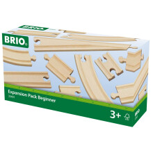 BRIO World Expansion Pack - Beginner Wooden Train Track for Kids Age 3 Years Up - Compatible with all BRIO Railway Sets & Accessories