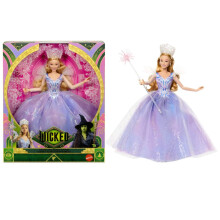 Mattel Universal Pictures' Wicked: For Good Deluxe Glinda Fashion Doll with Removable Outfit & 3 Accessories, Inspired by the Movie, JFM13