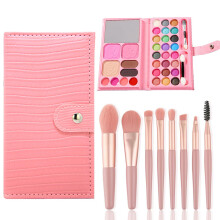 AYNKH Makeup Sets for Girls,33 Colors Children's Makeup Toys, Non-Toxic Kids Cosmetics with 8 Washable Brushes, Stage Performance Halloween Birthday