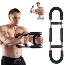 Twister Arm Exerciser Adjustable Spring Arm Trainer Forearm Triceps Chest Workout Bar Portable Home Fitness Equipment