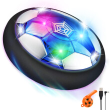 lenbest Air Power Football Children's Toy, Football Rechargeable with LED Light & Foam Bumpers Gift for Boys Girls Game Sports Indoor Outdoor
