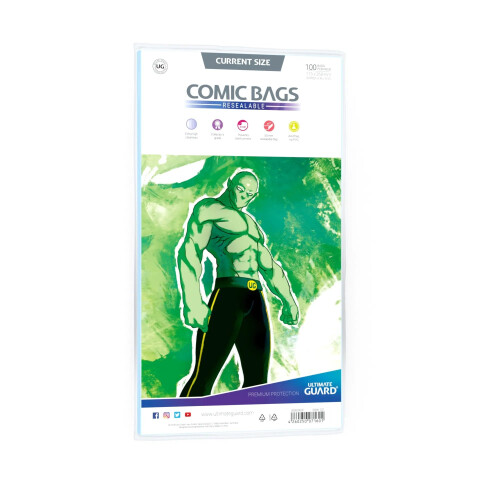 Comic Bags Resealable (Current Size, Pack of 100) 2
