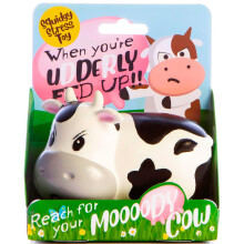 Boxer Gifts Moody Cow Stress Toys | Unique Stress Balls For Adults & Grumpy Teenagers - Helps With Anxiety Relief - Office Novelty Desk Toy | Funny G