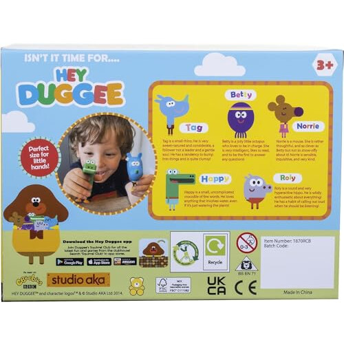 Hey Duggee Hey Duggee 1870R Squirrel Figurine Set with Duggee, Multicolor 2