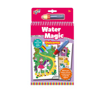 Galt Water Magic Unicorns - Unicorn Themed, Reusable Colouring Books for Children, Reusable Pictures for Kids to Colour - Magically Reveal Hidden Pic