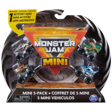 Monster Jam, Official Mini 5-Pack with Mystery Collectible Monster Truck, 1:87 Scale, Kids' Toys for Boys and Girls Ages 3 and up