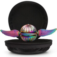 Fidget Spinner Kinetic Desk Toys for Stress Relief, Rainbow Metal Hand Power Fidget Ball Sensory Toy for Kid Adult, Fidget Toy Gift Cake Decoration P