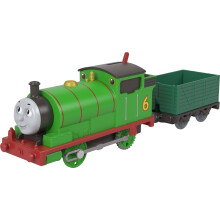 Thomas & Friends Motorized Toy Train, Classic Percy Battery-Powered Engine & Cargo Car, Storytelling Play for Preschoolers, JGF94