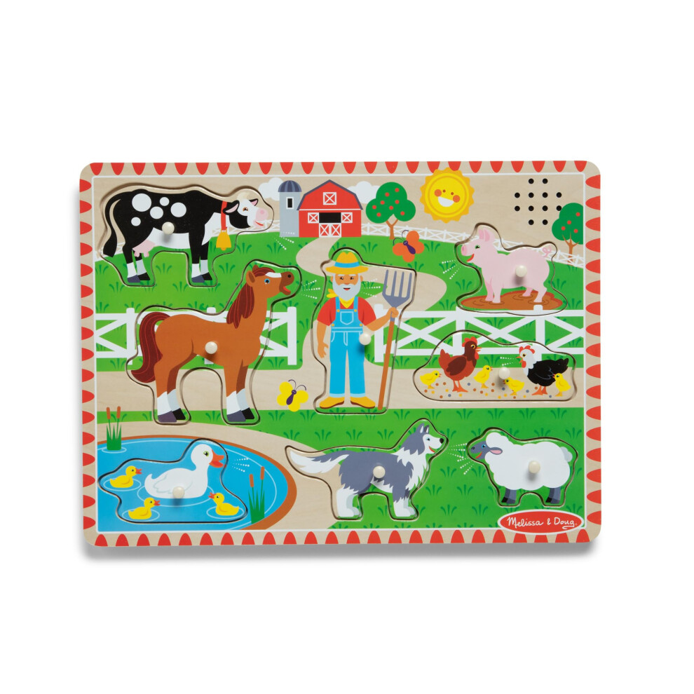 Melissa & Doug Old Macdonald's Farm Sound Puzzle - 8 Pieces