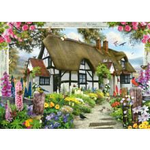 Ravensburger Rose Cottage 500 Piece Jigsaw Puzzle for Adults and Kids Age 10 Years Up - Large Format