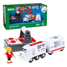 BRIO World Remote Control Travel Train Toy for Kids Age 3 Years Up - Wooden Railway Set Add On Accessories