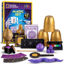 NATIONAL GEOGRAPHIC Kids Magic Set - 45 Magic Tricks for Kids with Step-by-Step Video Instructions from a Professional Magician, Toys for Boys & Girl