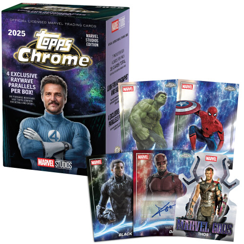 2025 Topps Marvel Studios Chrome - Factory Sealed - Value Box 1