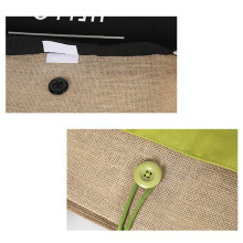 Bolso tote de lino de lujo de gran capacidad 46*14*35cm