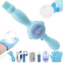 Vibbang Smoke Bubble Machine, Bubble Machine Elastic with Elastic Smoke Effect, Magic Interactive Fog Bubbles Machines, Fun Bubble Blowing Machine Wi