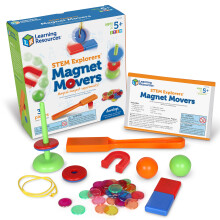Learning Resources STEM Explorers Magnet Movers, Ages 5–9, Magnetic Science Kit, Hands-On Physics Experiments