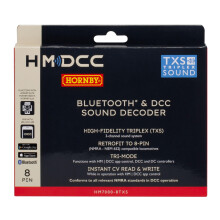 Hornby R7336 HM7000-8TXS: Bluetooth & DCC Sound Decoder (8-pin) - Hornby Accessories for 00 Gauge Track & Train Sets - Compatible with Select Hornby