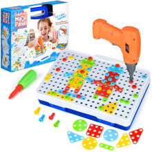 TI-TOO 3D Take Apart Toy for Kids Puzzle Constructions Toy for 3 4 5 Years Old Boys Creative Assembly DIY Construction Building Kit Drill Puzzle Play