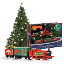 Hornby R9363M Santa's Express Christmas Train Set - Analogue OO Gauge 1:76 Scale Model Railway, Steam Trains Gift for Men, Women & Kids - Rechargeabl