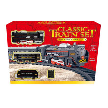 KandyToys Classic Train Set | 2.4m Track | Headlight | Battery Operated