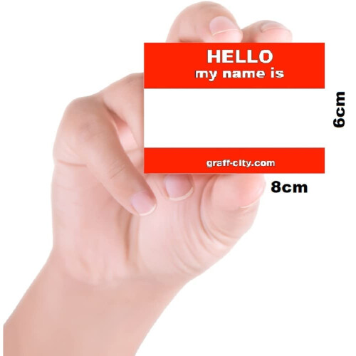 Graff-City 'Hello My Name is' Stickers (250) 1