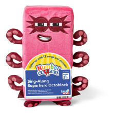 Learning Resources Numberblocks Sing-Along Superhero Octoblock, Numbers for Toddlers, Preschool Maths Learning Toys, Stuffed Animal Plushies, Countin