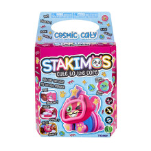 TOMY Stakimos Cosmic Caty | Kids Craft Set to Build Your Own Adorable 3D Character from Recycled Polyester Craft Foam | No Glue or Cutting Needed | C