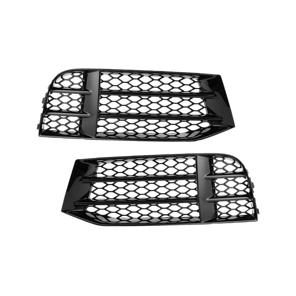 1 Pair Fog Grille Honeycomb Mesh Bumper Cover For A5 S5 Rs5 08-16 Decorative Modification Parts Light 6033629356948