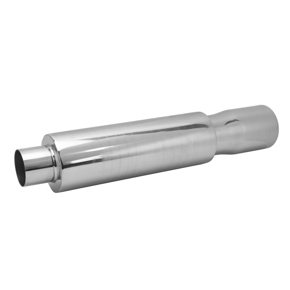 Stainless Steel Exhaust Pipe 2In Inlet 3.5In Outlet Universal Car Muffler 8231374963581