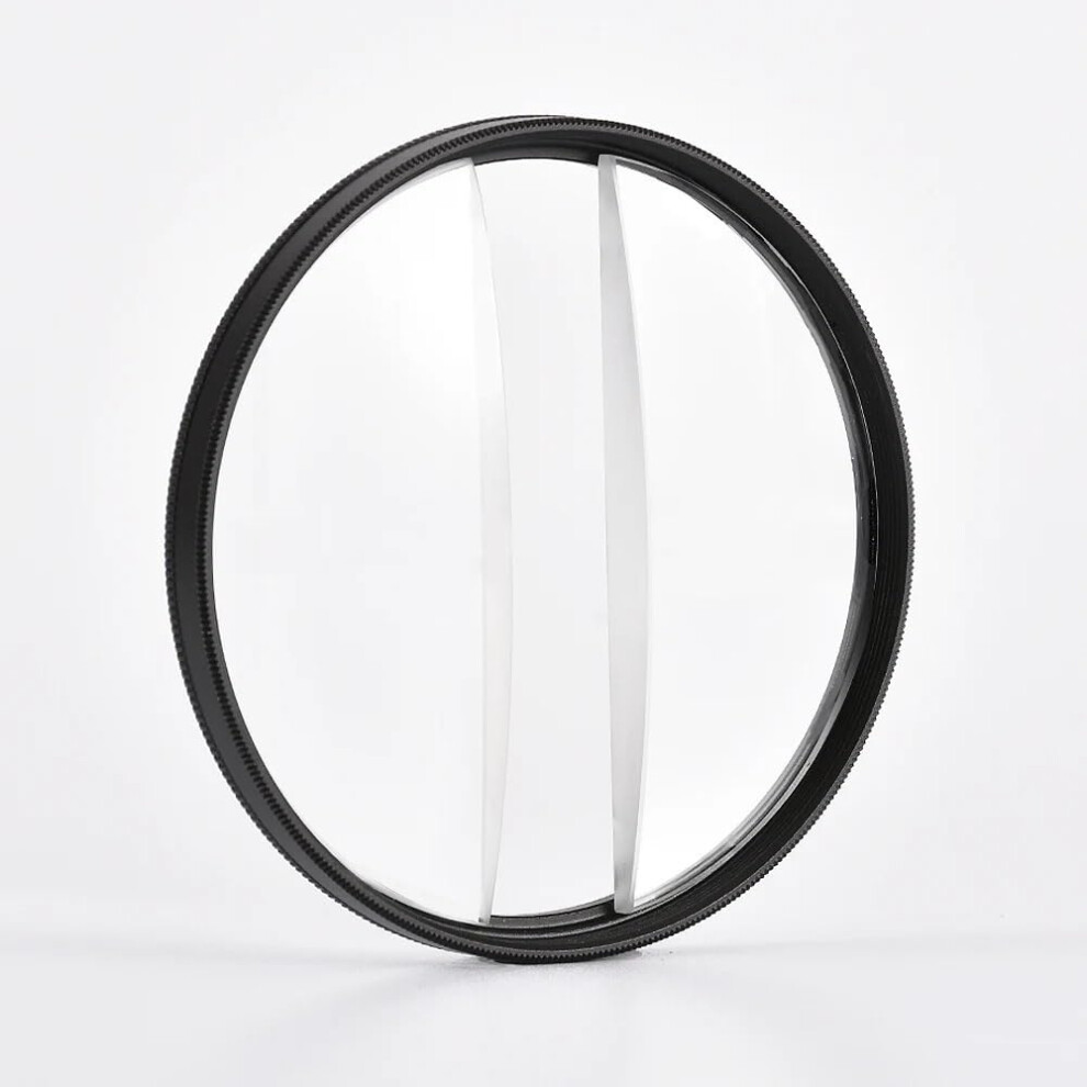 77Mm Blur Effects Camera Filter Dslr Foreground Special Effects, Double Half Moon Prism, 82Mm Double Half Filter 9199774934459