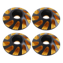 4 Styck Metal Tail Wing M3 Flat  Screws Brickor 15Mm för 1/8 Skala Off Road Buggy  Truck RC Drift Cars, Gul