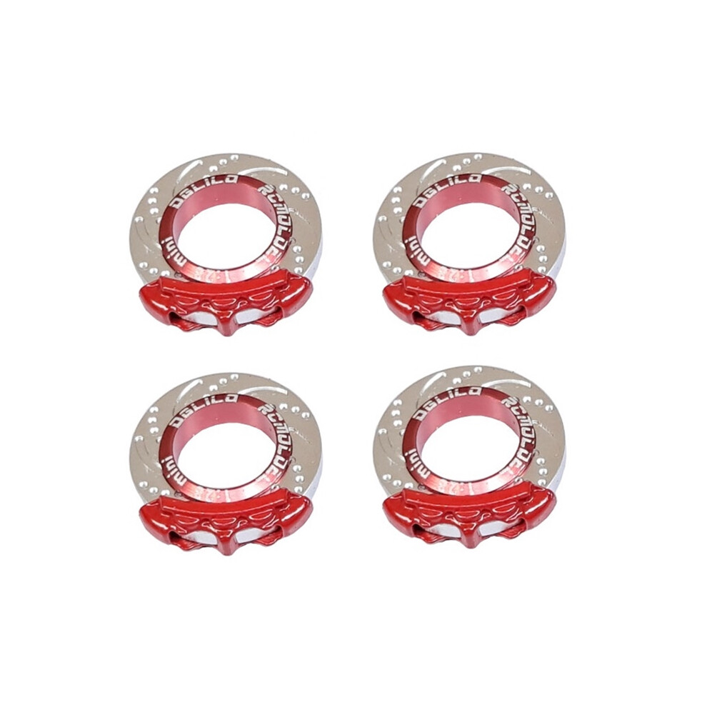 Dglilo 4Pcs Metal Brake Caliper Brake Disc For 1/28 Rc Drift Touring Car K969 K989 -Q -Z -D Upgrade Parts 6033819280428