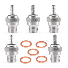 5 Piezas de BujíA Incandescente N4 Spark Nitro Engine Parts Reemplazo OS para HSP HPI Redcat 1/8 1/10 RC Car Truck