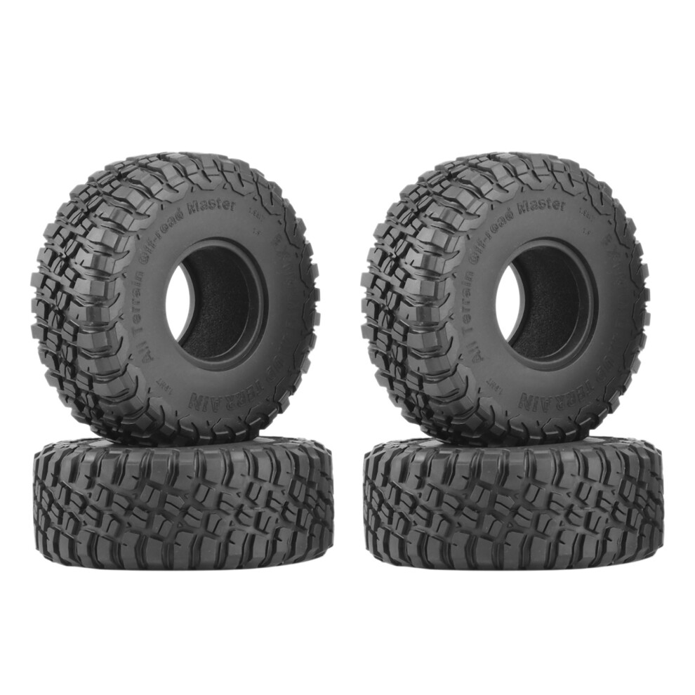 4Pcs 120Mm 1.9 Rubber Tyres Wheel Tires For 1/10 Rc Crawler Car Axial Scx10 90046 Axi03007 Trx4 D90 Tf2 Cc01 6034237715691