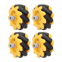 Mecanum-Rad, 48-Mm-Omnidirektionales Rad, Intelligentes RoboterautozubehöR, DIY-Spielzeugkomponenten