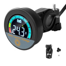 5918 DC8-100V Voltímetro Circular Digital À Prova D'Água Monitor de Capacidade da Bateria Testador de Medidor de Tensão Do Carro B