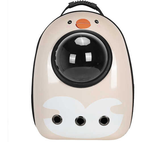 Pet Bag Space Capsule Cat Backpack Traveling  Hiking Hard Shell Front Removable Pad Model D Adjustable Shoulder Straps 2