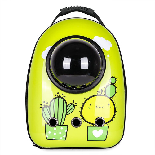 Pet Bag Space Capsule Cat Backpack Traveling  Hiking Hard Shell Front Removable Pad Model D Adjustable Shoulder Straps