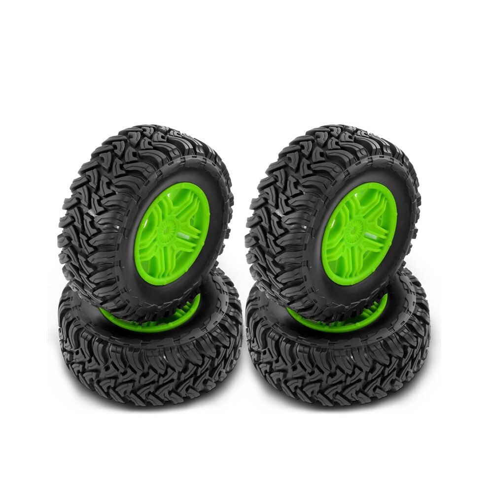 110Mm Rccar Rubber Tires Wheel Rim Set For 1/10 Short Course Truck Arrma Senton-4X4 550 Mega/Xlh 9125 Slash Redcat/Hsp,A 6033149774949
