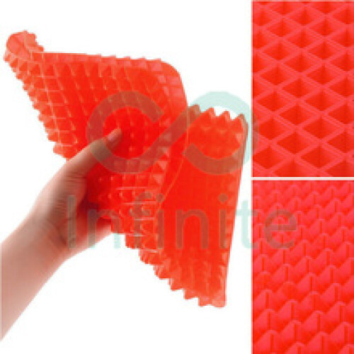 Versatile Kitchen Tool Pyramid Pan, Non-Stick Silicone Fat Reduction Mat, Easy Storage, Temperature Resistant, Multifunctional Baking Mat For 1