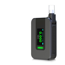 Electrochemical Alcohol Tester Portable Breathalyzer TypeC Rechargeable Detector Light Alarm Black
