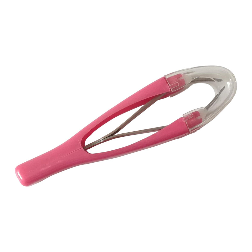 Pink (, 9.2Cm) Compact Eyebrow Tweezers Fast Brow Removal Professional Makeup