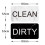 Clean dirty dishwasher magnet indicator kitchen easy to read 2
