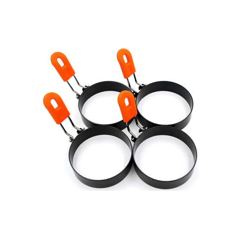Spiegelei-Form / Omelettform 4er Pack Edelstahl / Silikon 1