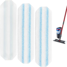 Mikrofaser-Mopp-Pad-Nachfüllungen - 3er-Pack, kompatibel mit Vileda H2Pro & O-Cedar