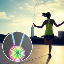 Kinder-LED-Sprungseil Leuchtendes Seil für Sport, Fitness & Outdoor-Spiele