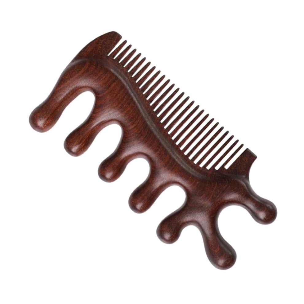 Wooden Scalp Massage Comb Wide Tooth Hair Brush for Head Massage and Static Scalp Care